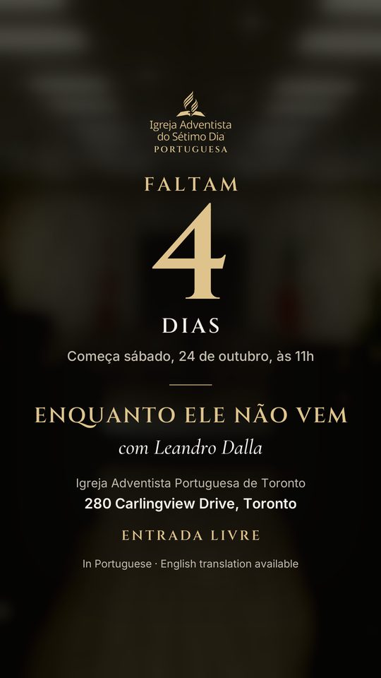 Cartaz de 20 out: Faltam 4 dias