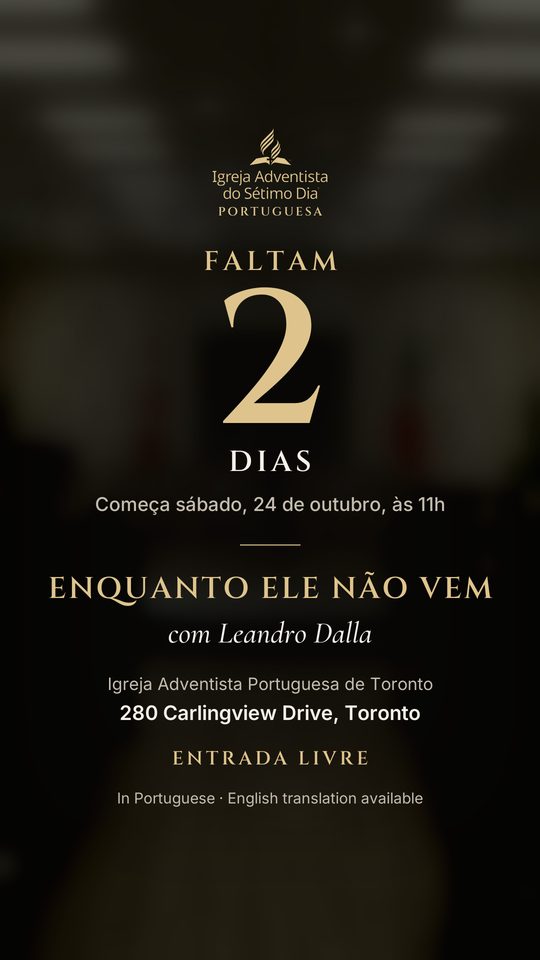 Cartaz de 22 out: Faltam 2 dias